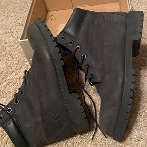 Big boys timberland boots size 6